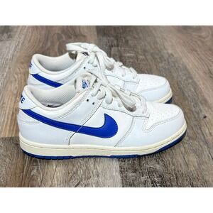 Nike Dunk Low White Hyper Royal Blue Kids Sneakers DH9765-104